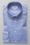 Eton Lightweight Flannel Button Under Overhemd Licht Blauw Melange