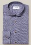 Eton Lightweight Flannel Check Pattern Shirt Dark Navy