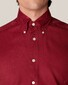 Eton Lightweight Flannel Cotton Tencel Shirt Red