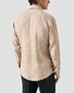 Eton Lightweight Linen Twill Fine Texture Shirt Brown