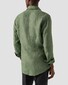 Eton Lightweight Linen Twill Fine Texture Shirt Dark Green