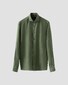 Eton Lightweight Linen Twill Fine Texture Shirt Dark Green