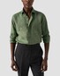 Eton Lightweight Linen Twill Fine Texture Shirt Dark Green