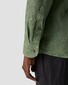 Eton Lightweight Linen Twill Fine Texture Shirt Dark Green