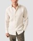 Eton Lightweight Linen Twill Fine Texture Shirt Off White