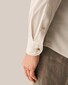 Eton Lightweight Mussola Cotton Modal Horn Effect Buttons Overhemd Licht Bruin