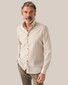 Eton Lightweight Mussola Cotton Modal Horn Effect Buttons Shirt Light Brown