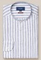 Eton Lightweight Soft Cotton Twill Stripe Overhemd Donker Blauw