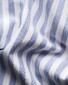 Eton Lightweight Soft Twill Band Collar Vertical Stripes Shirt Dark Evening Blue