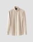 Eton Lightweight Soft Twill Uni Color Band Collar Shirt Beige