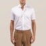 Eton Lightweight Twill Short Sleeve Overhemd Wit