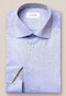 Eton Lightweight Twill Uni Details Overhemd Blauw