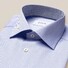Eton Lightweight Twill Uni Details Overhemd Blauw