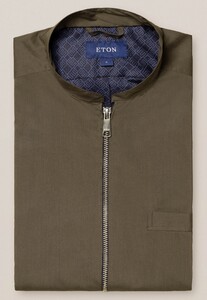 Eton Lightweight Wind Vest Cardigan Dark Green