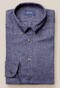 Eton Linen Popover Popover Shirt Dark Blue Extra Melange