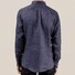 Eton Linen Popover Popover Shirt Dark Blue Extra Melange