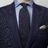 Eton Linen & Silk Tie Dark Blue Extra Melange