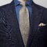 Eton Linen & Silk Tie Extra Dark Grey Melange
