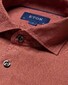 Eton Linen Uni Extreme Cut Away Shirt Red