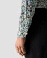 Eton Linnen Subtle Mosaic Flower Pattern Overhemd Blauw-Multi