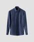 Eton Linnen Twill Fine Texture Button Down Overhemd Navy