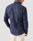 Eton Linnen Twill Fine Texture Button Down Shirt Navy