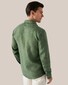 Eton Linnen Twill Matte Buttons Overhemd Groen