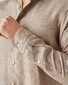 Eton Linnen Twill Matte Buttons Overhemd Licht Bruin
