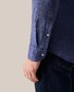 Eton Linnen Twill Matte Buttons Overhemd Navy