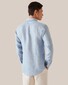 Eton Linnen Twill Matte Buttons Shirt Blue