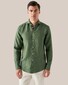 Eton Linnen Twill Matte Buttons Shirt Green