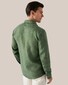 Eton Linnen Twill Matte Buttons Shirt Green