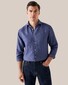 Eton Linnen Twill Matte Buttons Shirt Navy