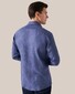 Eton Linnen Twill Matte Buttons Shirt Navy