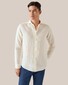 Eton Linnen Twill Matte Buttons Shirt White