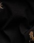 Eton Lion Embroidery Fil Coupé Overhemd Zwart