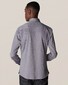 Eton Long Sleeve Piqué Polo Button Under Poloshirt Grey