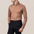 Eton Long Sleeve Piqué Polo Button Under Poloshirt Nougat