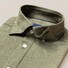 Eton Long Sleeve Piqué Polo Button Under Poloshirt Olive