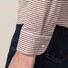 Eton Long Sleeved Stripe Polo Beige