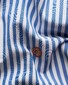 Eton Luxury Bengal Striped Fil Coupé Shirt Blue