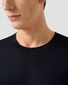 Eton Luxury Cotton Silk Crew Neck Soft Touch T-Shirt Navy