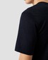 Eton Luxury Cotton Silk Crew Neck Soft Touch T-Shirt Navy