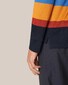 Eton Luxury Filo di Scozia Piqué Knit Rugby Stripe Polo Groen-Multi