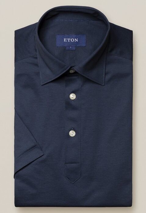 Eton Luxury Mercericed Poloshirt Navy