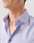 Eton Luxury Organic Supima Cotton Piqué Mother of Pearl Buttons Shirt Light Purple