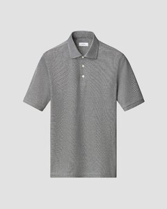 Eton Luxury Oxford Piqué Cotton Filo di Scozia Polo Donker Blauw
