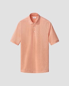 Eton Luxury Oxford Piqué Cotton Filo di Scozia Polo Oranje