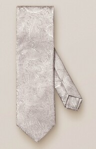 Eton Luxury Silk Paisley Tie Grey