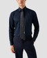 Eton Luxury Supima 120 Organic Cotton Twill Mother of Pearl Buttons Overhemd Navy